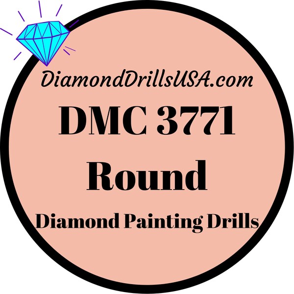 DMC 3771 ROUND 5D Diamond Painting Drills Beads DMC 3771 Ultra Very Light Terra Cotta