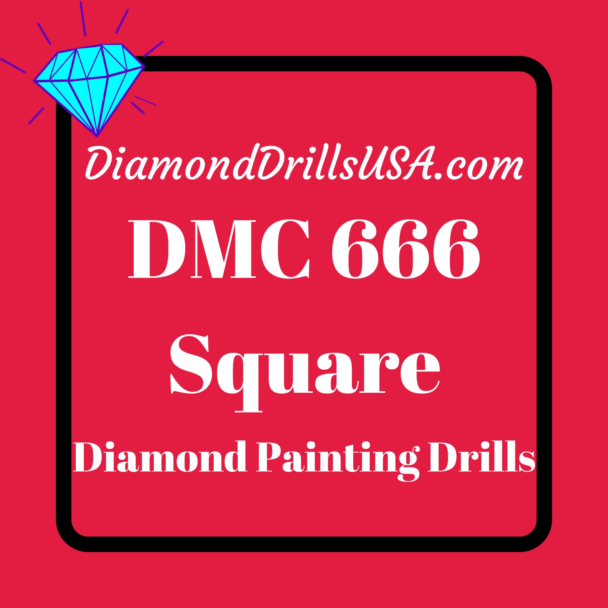 DiamondDrillsUSA - DMC 3865 SQUARE 5D Diamond Painting Drills Beads DMC  3865 Winter White