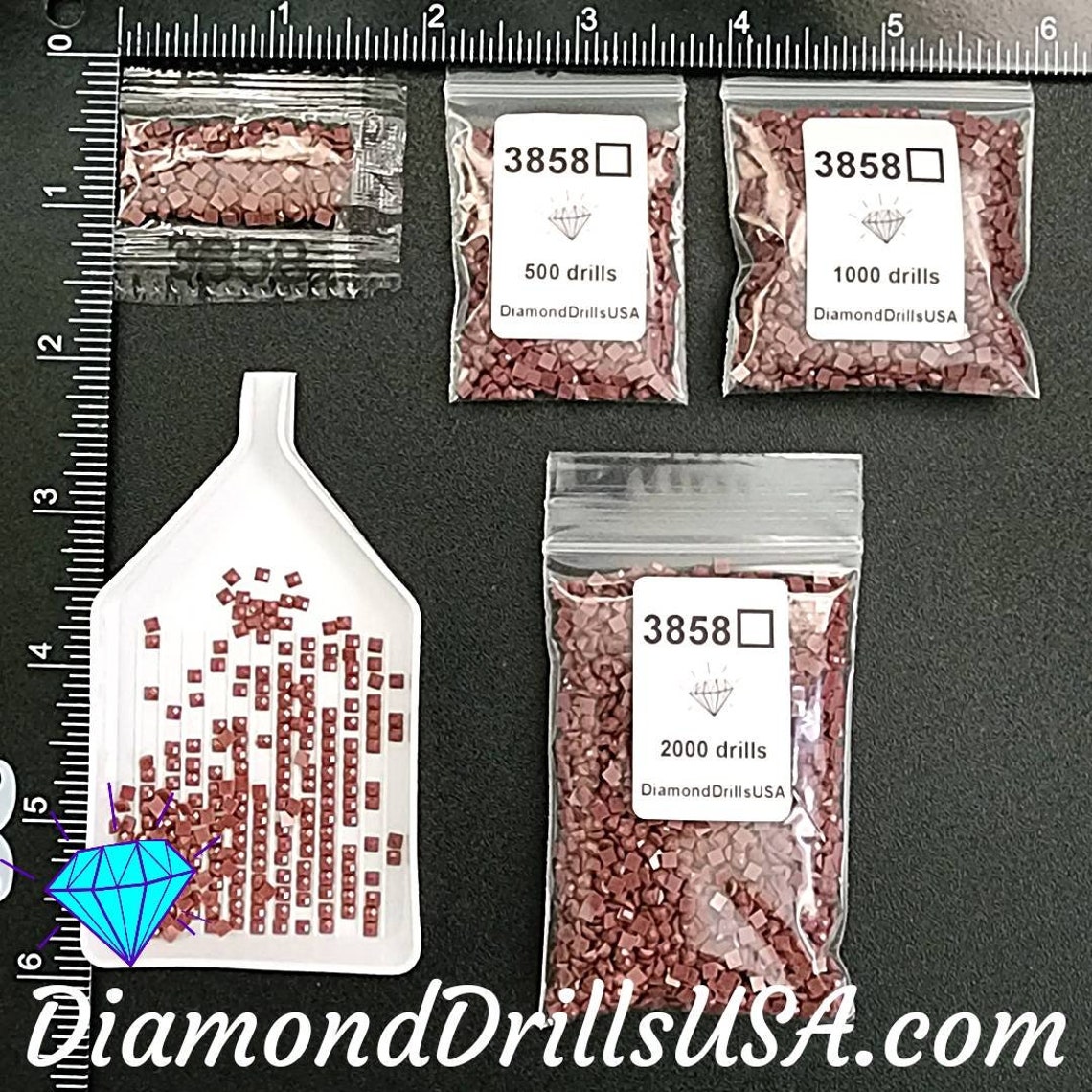DMC 3858 SQUARE 5D Diamond Painting Drills Beads DMC 3858 - Etsy