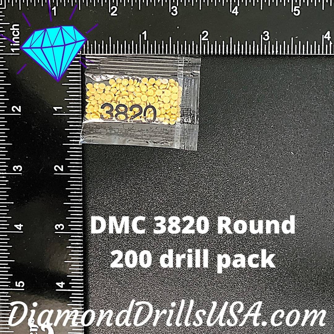 DMC 350 SQUARE 5D Diamond Painting Drills DMC 350 Medium Coral Orange Loose  Bulk