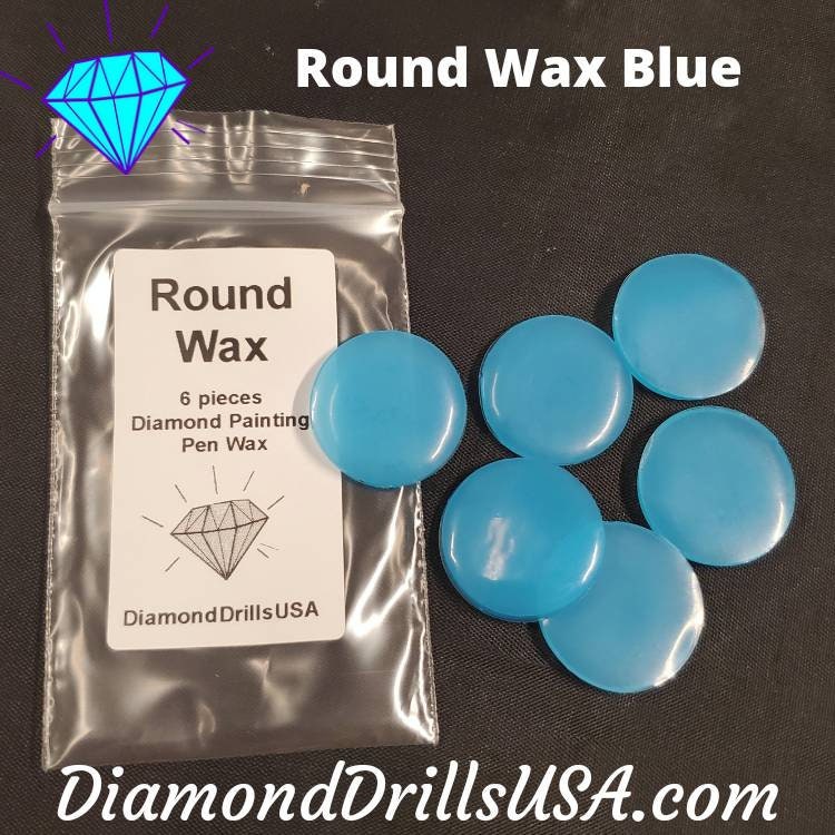 Blue Round Wax 6pcs Diamond Painting Putty Clay Mud 