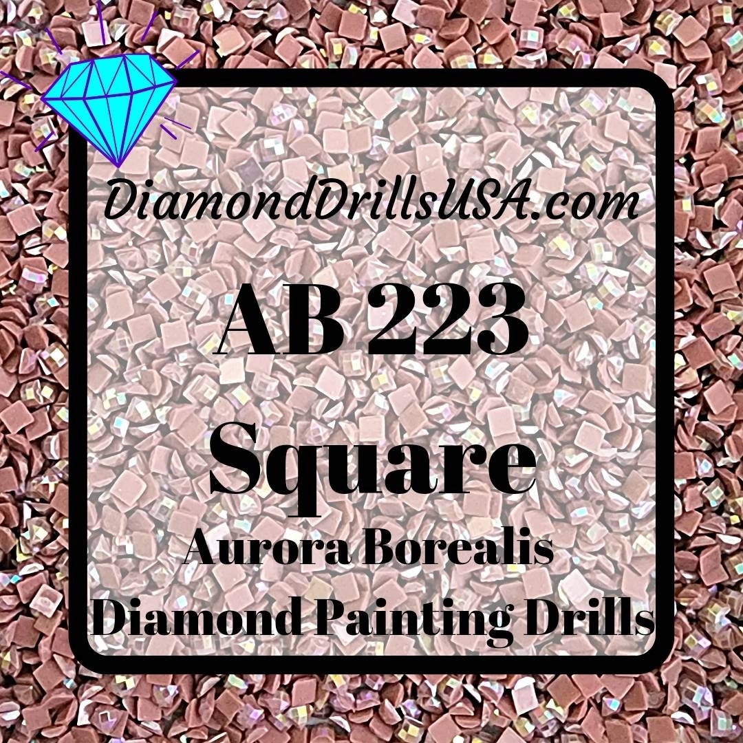 DMC 223 SQUARE 5D Diamond Painting Drills Beads 223 Light Shell Pink Rose  Loose Bulk