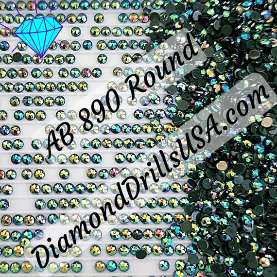 Blue Jelly SQUARE GLOW in the Dark UV 5D Diamond Painting Drills Beads  Loose Bulk