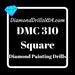 DMC 310 SQUARE 5D Diamond Painting Drills Beads DMC 310 Black Loose Bulk 
