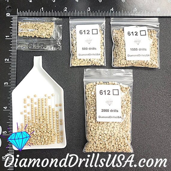 DMC 676 SQUARE 5D Diamond Painting Drills Beads DMC 676 Light Old Gold  Yellow