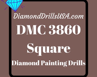 DMC 3860 SQUARE 5D Diamond Painting Drills Beads DMC 3860 Cocoa Brown Loose Bulk