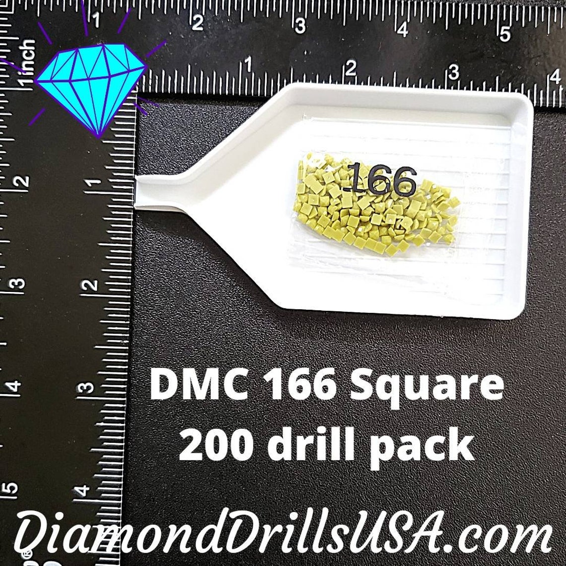 DMC 166 SQUARE 5D Diamond Painting Drills Beads DMC 166 Medium - Etsy