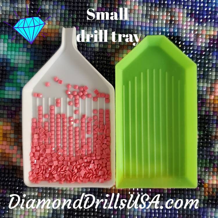 DiamondDrillsUSA - Small Pink Drill Tray With Pour Spout for Diamond  Painting Drills