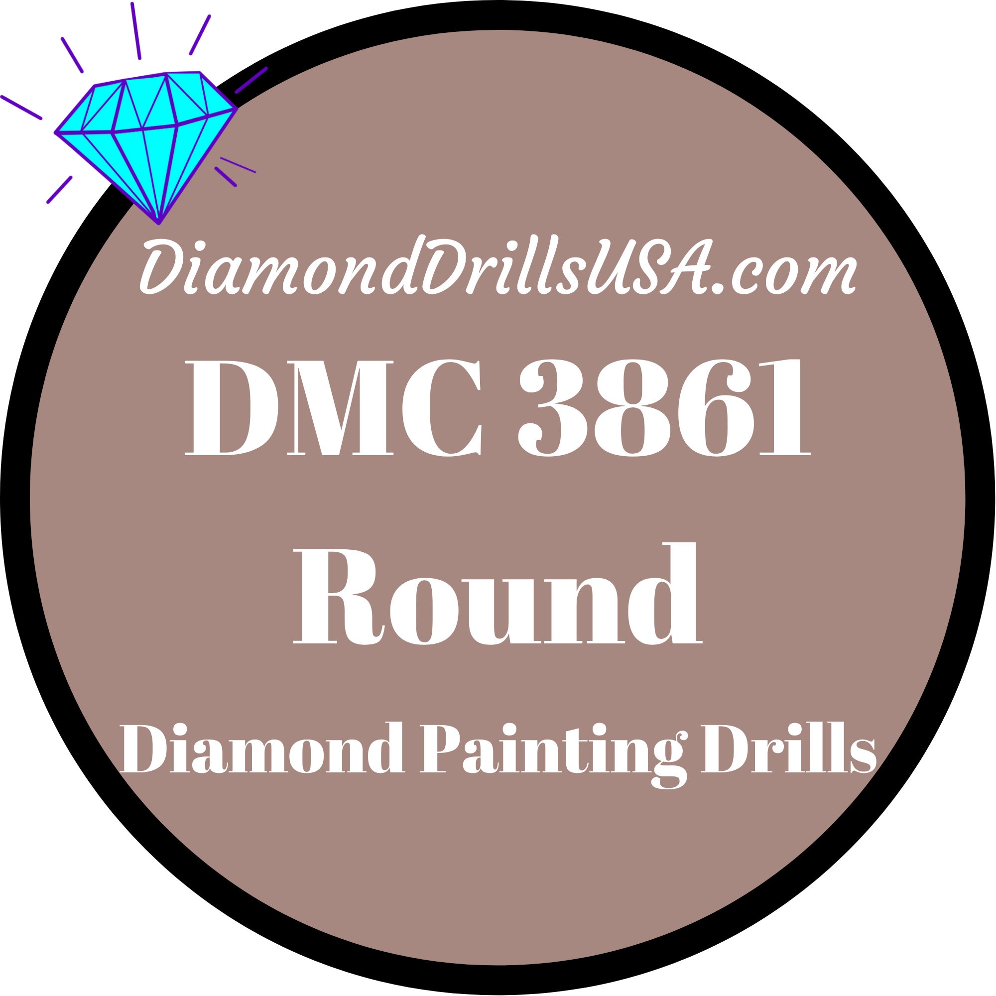 My Diamond Art Replacement Drills DMC 310 (BLACK-Round) Acrylic