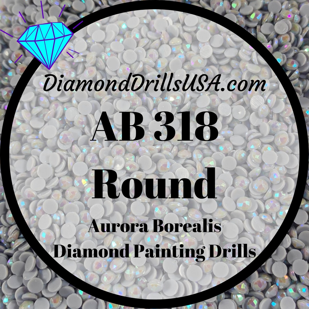 318 Steel Gray - Light - Square AB Drills - Diamond Painting Drills