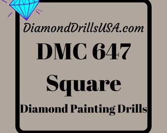 DMC 647 SQUARE 5D Diamond Painting Drills DMC 647 Dark Beaver Gray Loose Bulk