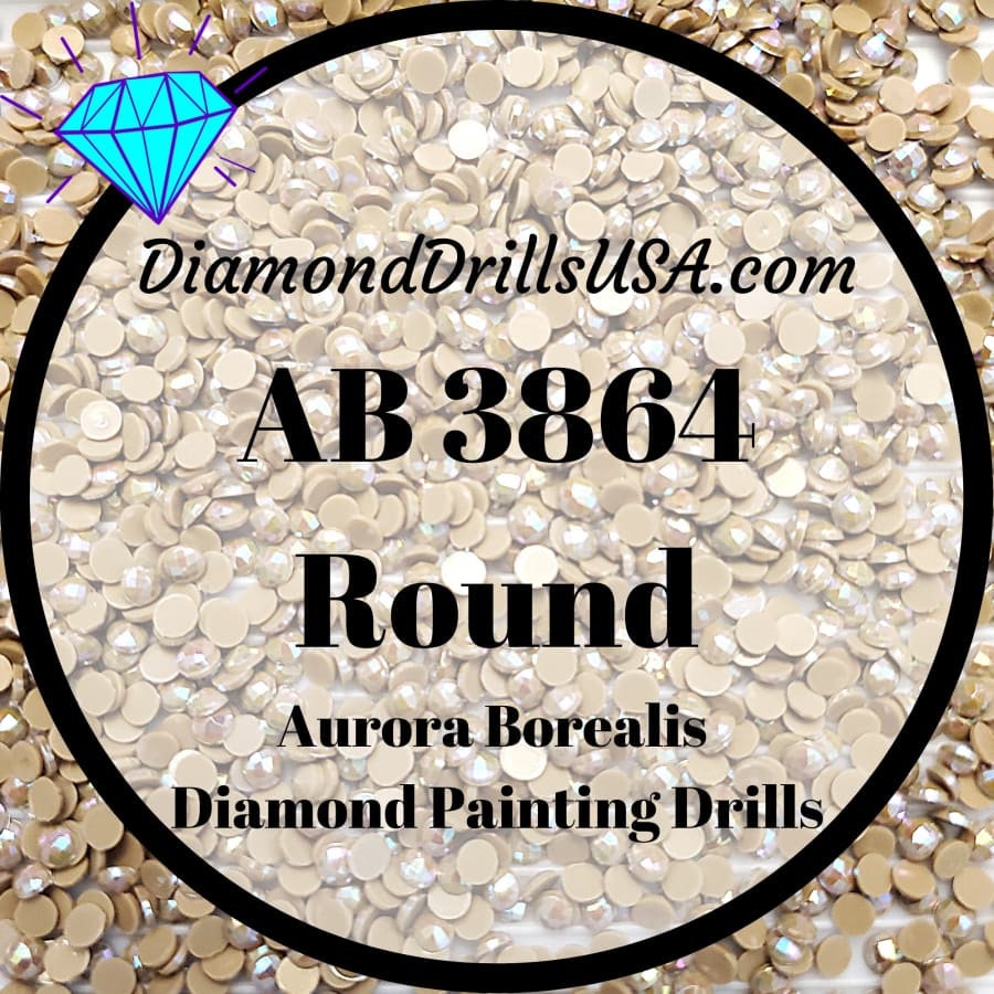 Shimmery Round DMC AB Aurora Borealis Diamond Painting Labels, .75