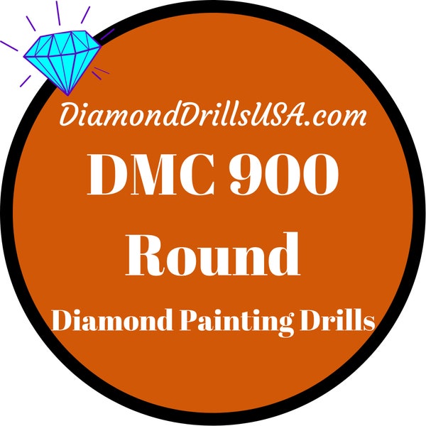 DMC 900 ROUND 5D Diamond Painting  Drills Beads DMC 900 Dark Burnt Orange