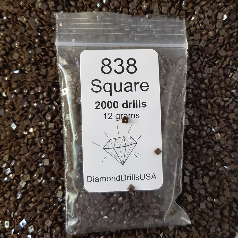 DMC 838 SQUARE 5D Diamond Painting Resin Drills Beads DMC