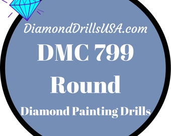 DMC 799 ROUND Diamond Painting Drills Beads DMC 799 Medium Delft Blue