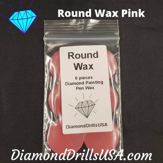 Round Pink Wax 6pcs Diamond Painting Putty Clay Mud 