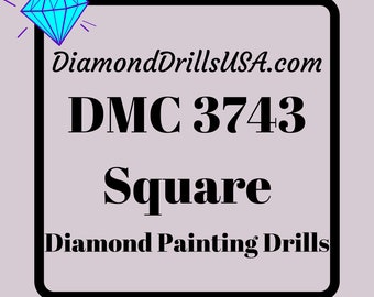 DMC 3743 SQUARE 5D Diamond Painting Drills Beads DMC 3743 Very Light Antique Violet Purple Loose Bulk