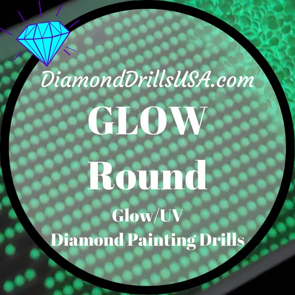 GLOW in the Dark ROUND 5D Diamond Painting Drills Beads Loose Bulk