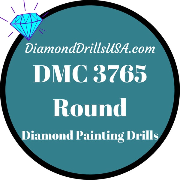 DMC 3765 ROUND 5D Diamond Painting Drills Beads DMC 3765 Very Dark Peacock Blue