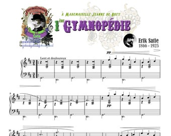 Piano Music Sheets - 3 Gymnopedies by Erik Satie