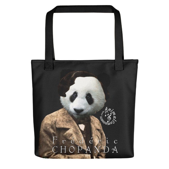 Chopanda Panda Chopin Classical Music Books Tote Bag Etsy