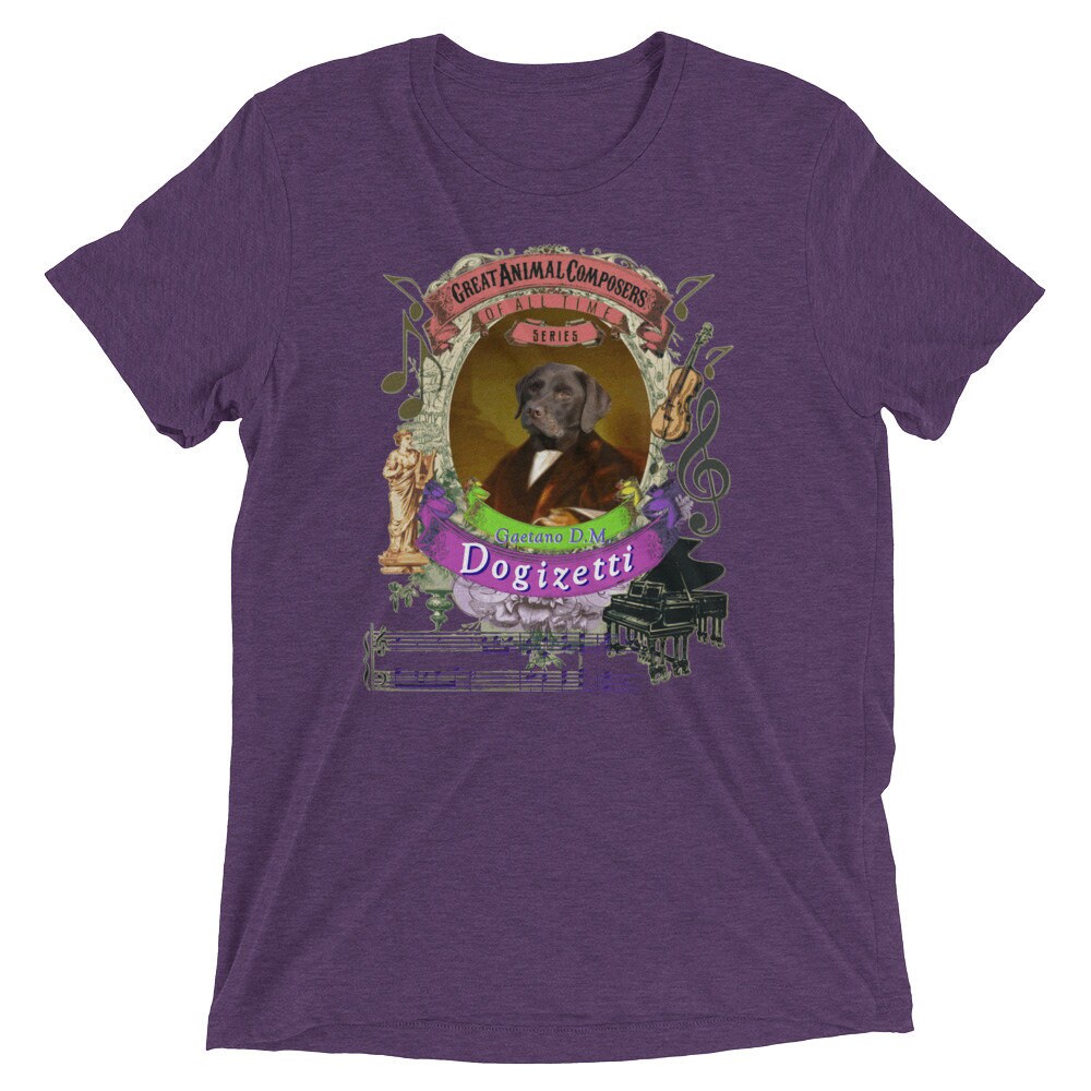 Classical Music Gift T-Shirt Funny Donizetti Dog