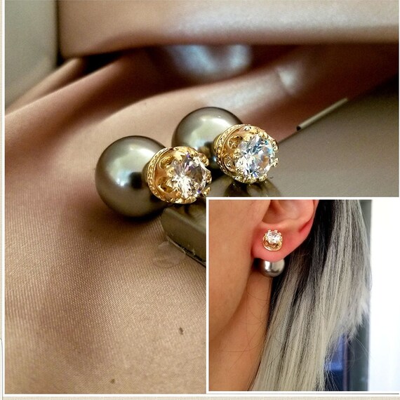 Gold earrings big studs new arrivals