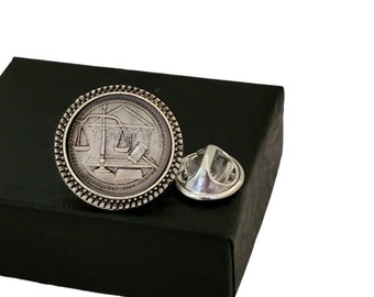Justice Scales Lapel Pin - Etsy