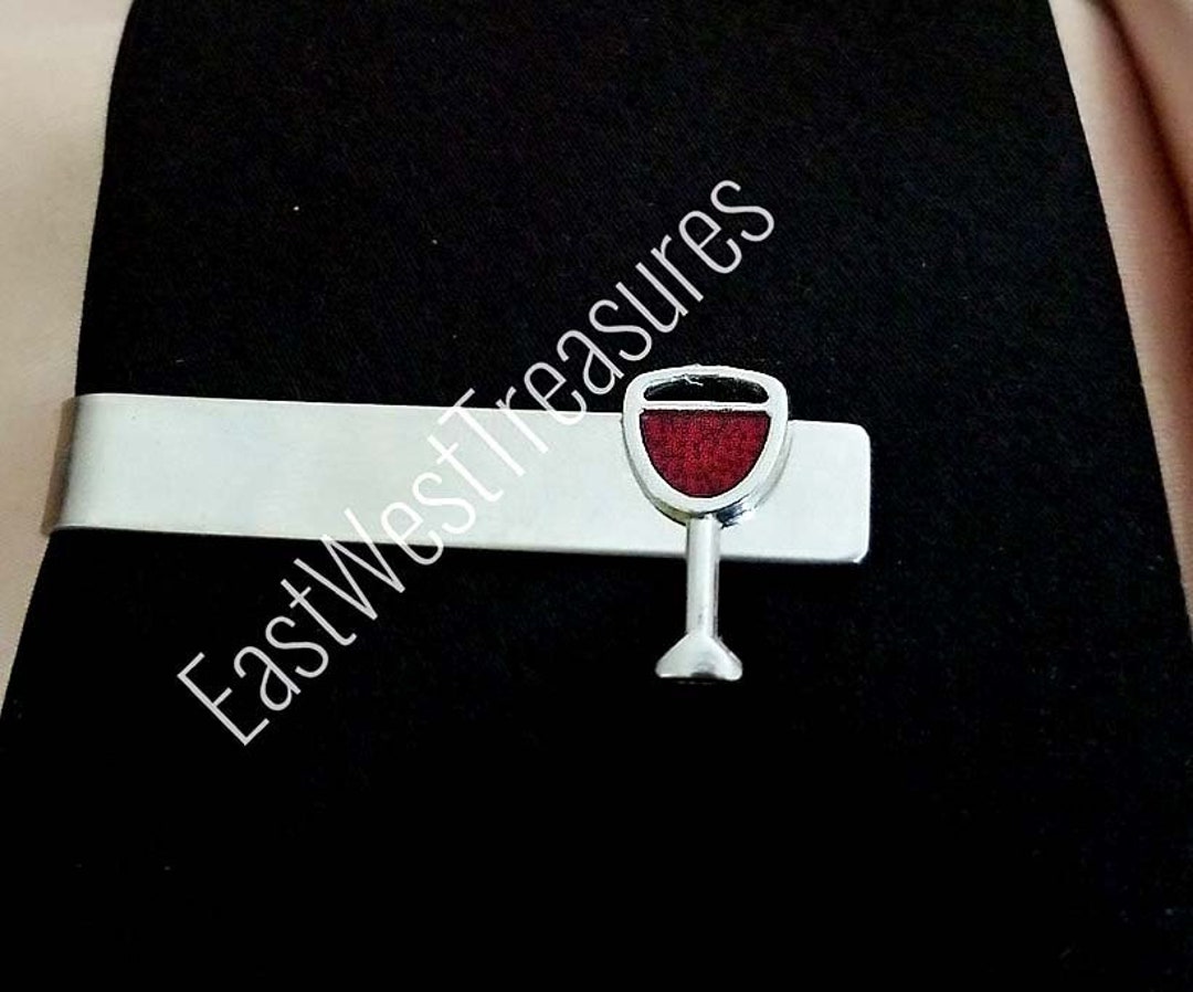 Pince à Cravate Vintage Argent 925, Motif Bouteille/flasque – Ref 94590