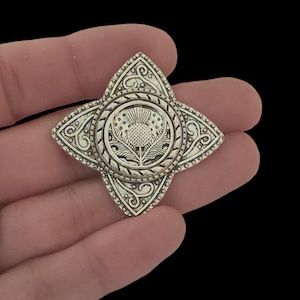 Lady&#39;s Scottish Thistle Vintage Lapel Pin Brooch for Women