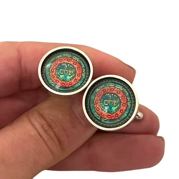 Jewish Art Cufflinks Cufflink Lapel Tie Pin Brooch for Men Etsy