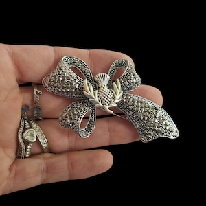 Luxury Scotland Scottish Thistle Pin Brooch for Women