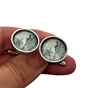 Human Anatomy Spine Cuff Links and lapel Tie pin Brooch, Suit tie Necktie accessory gift for Men Him