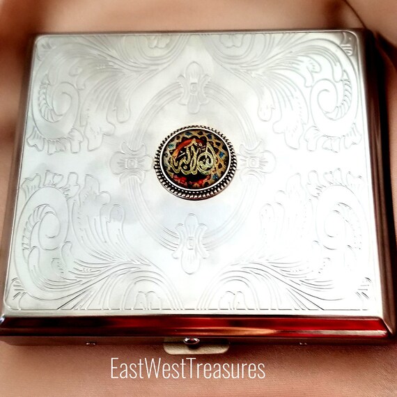 18k gold cigarette case Italian Made 18K Gold 1940s Engine Turned CIGARETTE CASE Box 161.6 Gram