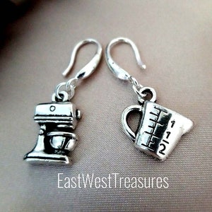 Cook Chef earrings- Pastry Chef Baker baking earrings- Kitchen Earrings - Cooking Chef Cook baker baking Jewelry gift for women her