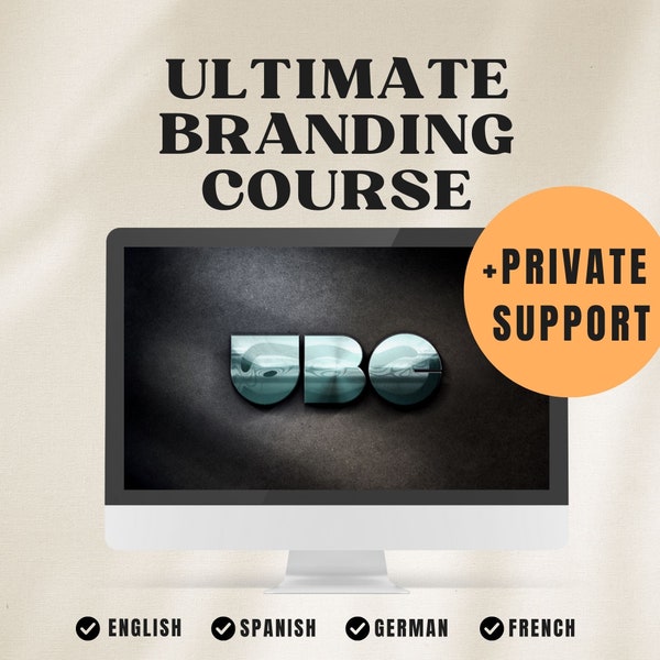 UBC - Ultimate Branding Course w/ Master Resell Rights | Marketing | Passive Income | Online Course In English/French/Spanish/German