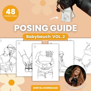 Baby Bump Vol. 2 – poradnik pozowania dla fotografów | W ciąży | Książka o pozowaniu | Fotografia | Pobieranie cyfrowe | Pliki do druku