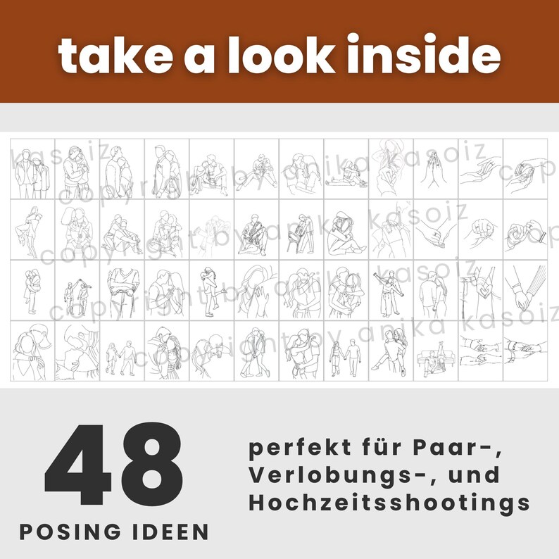 Couple Posing Guide for Photographers | Posing Poses Book | Photography ...