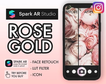 Story Filter Instagram | Create your own Filter | SPARK AR | Rose Gold