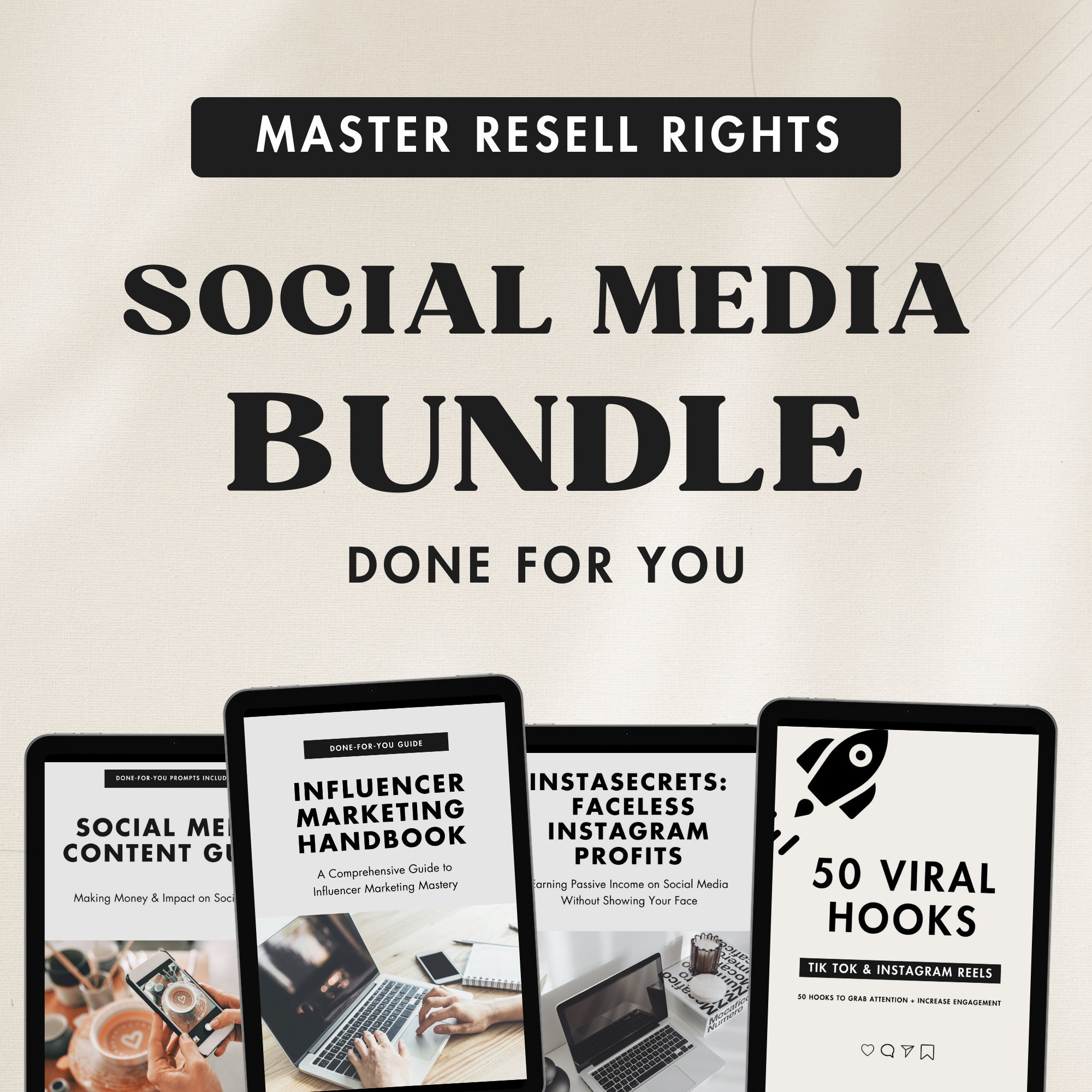 MRR | Social Media Marketing Bundle With Master Resell Rights | Done ...