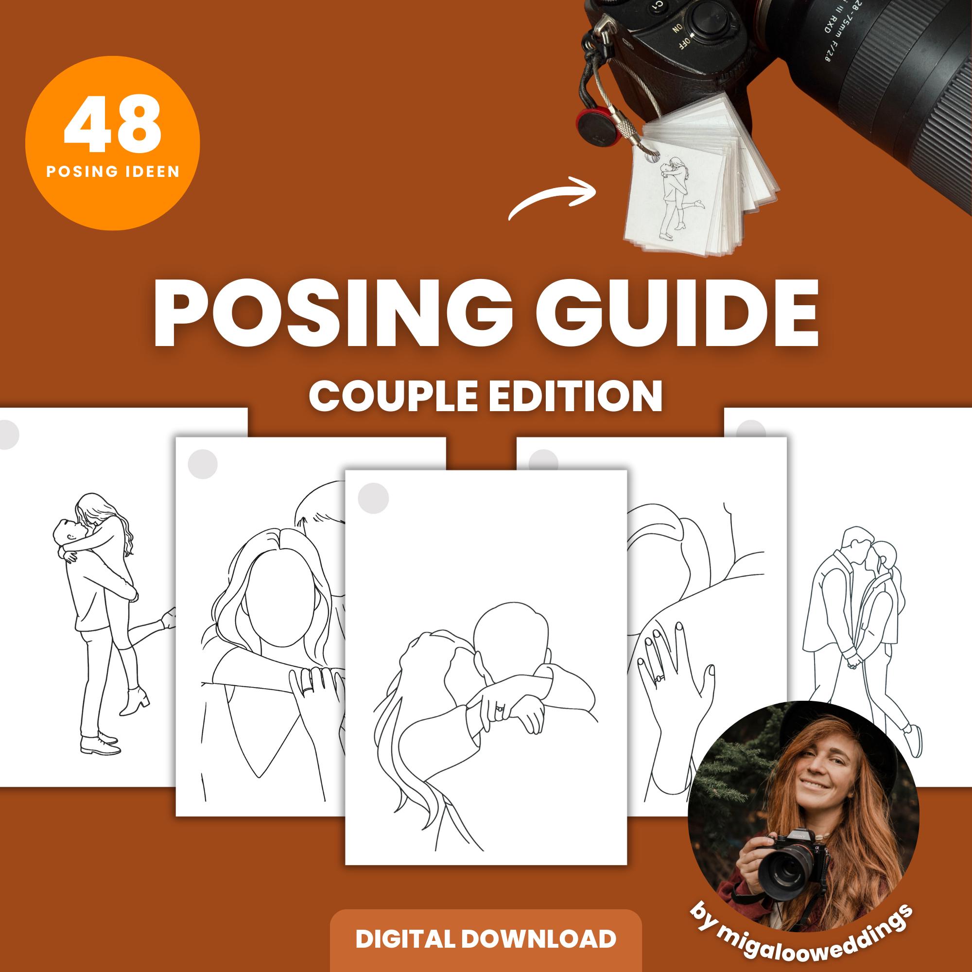 Couple Posing Guide for Photographers | Posing Poses Book | Photography ...
