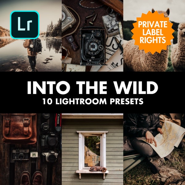 PLR Resell | 10 x Lightroom Mobile Preset Pack | Into the wild | Done For You | PLR MRR | Private Label Rights | Digital Business