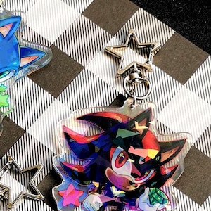 Portachiavi in acrilico Sonic the hedgehog / Sonic, Shadow, Tails, Knuckles