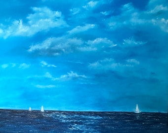 Salpare dalla tempesta 18x24