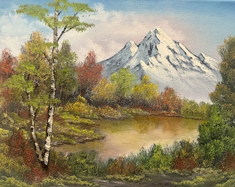 "Gloria d'autunno" ispirato a Bob Ross® 11"x14"