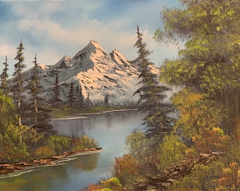 Sommet montagneux inspiré de Bob Ross®