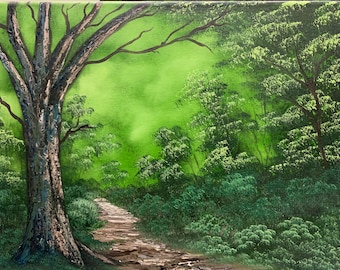 Fin de la forêt inspirée de Bob Ross®