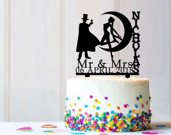 Mr And Mrs Sailor Moon Bride Groom 2 Wedding Birthday Party Etsy
