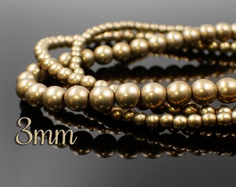 3mm Czech Glass Druk Beads Saturated Metallic Emperador 100 Piece Strand
