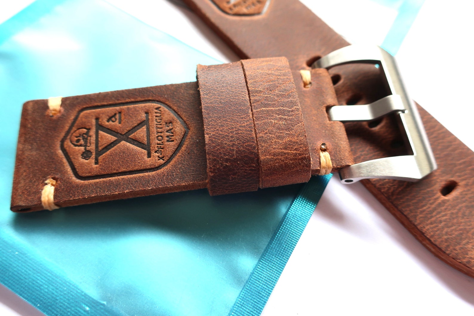Handmade Vintage Brown Leather strap in 26mm 26/26mm With Etsy